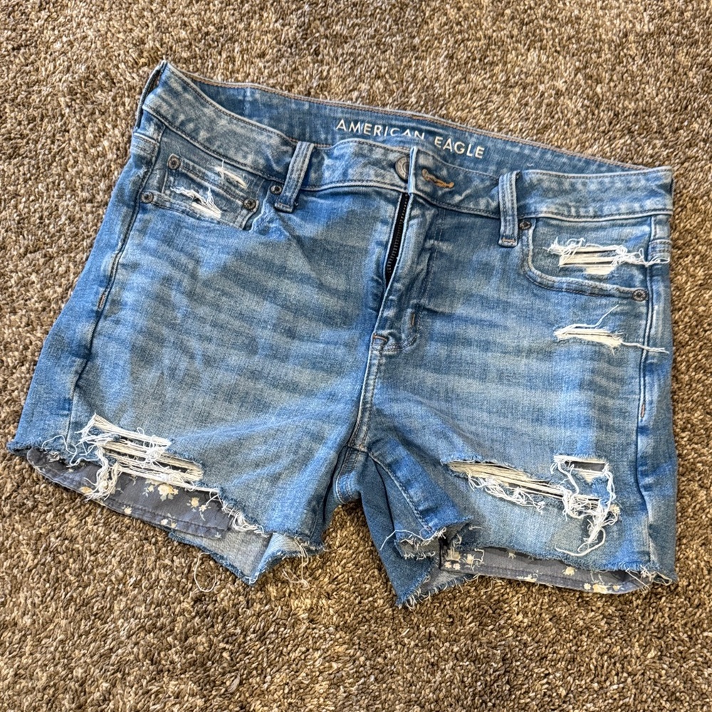 American Eagle Outfitters Midi Jean Shorts